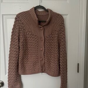 Women's chunky pink Knit Sweater